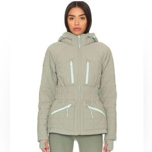 Free People All Prepped Ski Jacket Greyed Olive XS